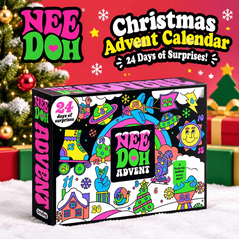 2026 NeeDoh Christmas Countdow - огляд і ціна Kids Toys Xmas