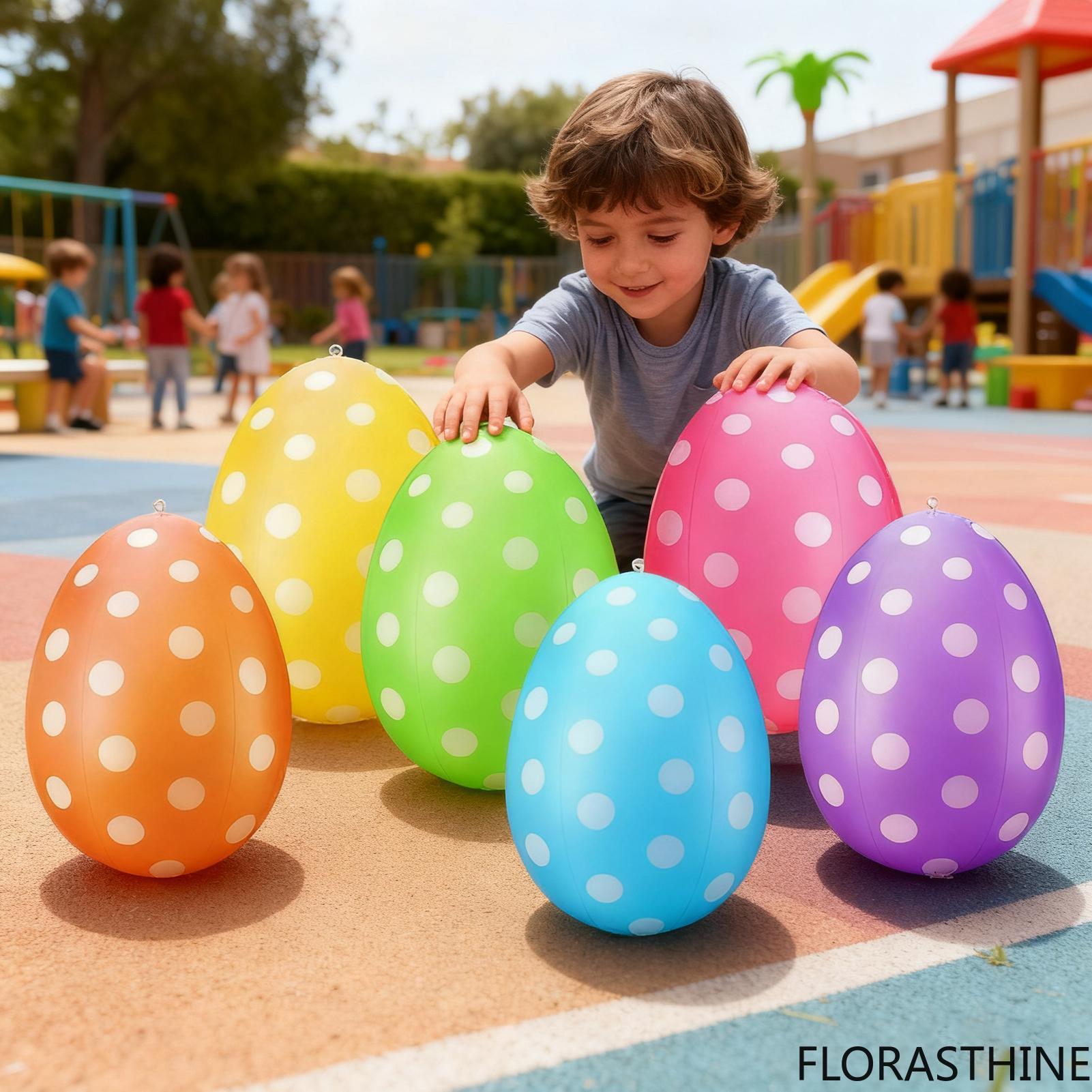 6Pcs Inflatable Easter Eggs /s - огляд і ціна Kids Yard Toys
