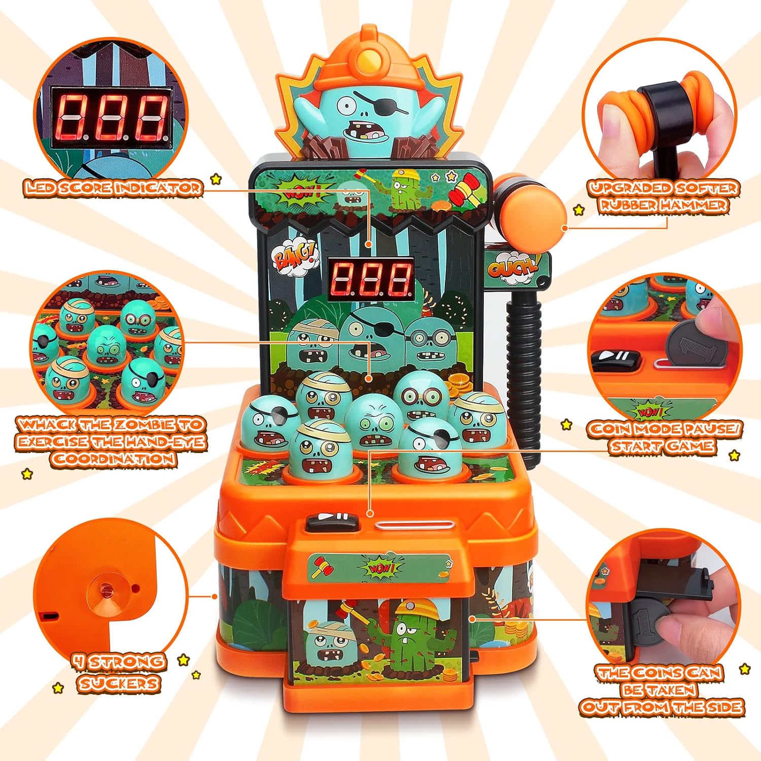 Zombies Whack Game Toys for Ki - огляд і ціна Kids Zombie Toys
