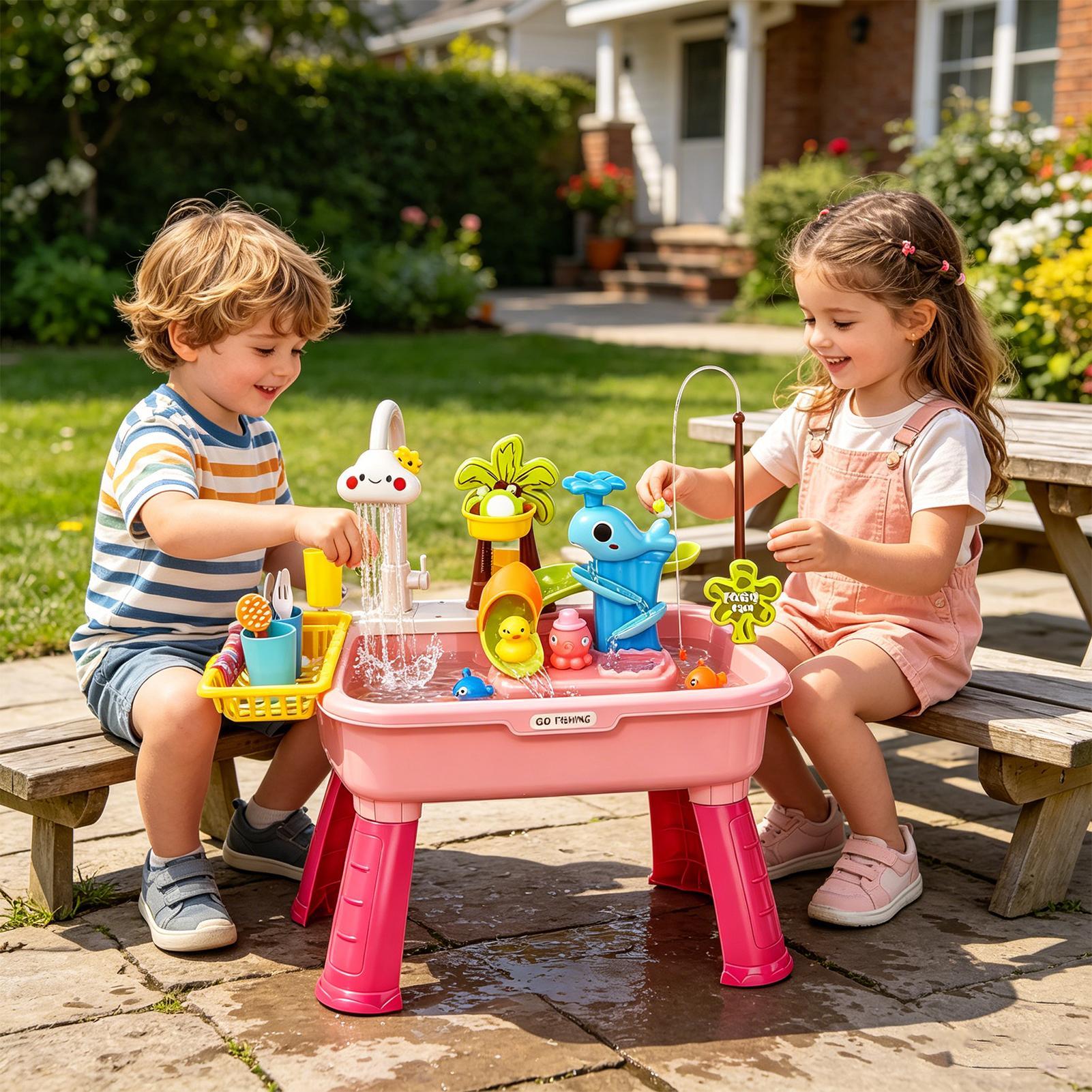 Kids Electric Play Sink with R - огляд і ціна Kids Toys Kitchen Set