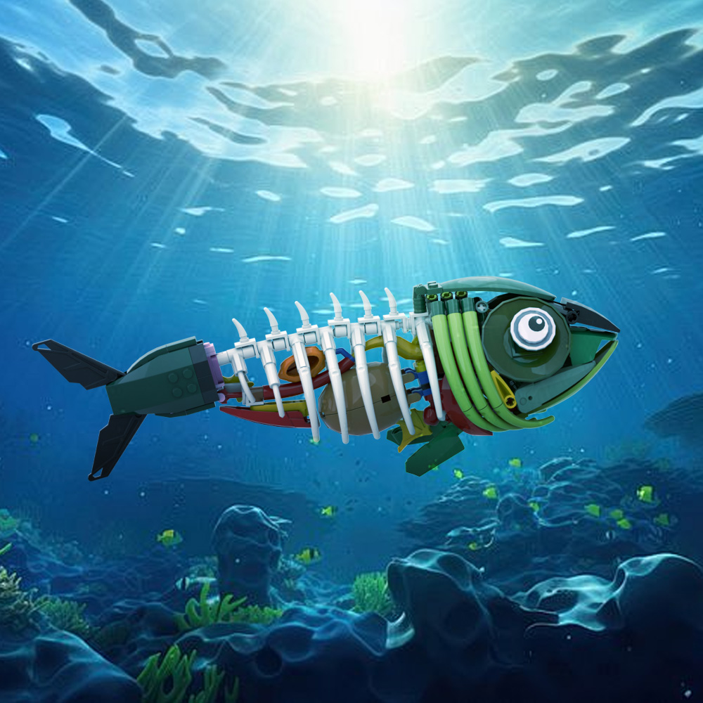 MOC Zombie Fish Model Building - огляд і ціна Kids Zombie Toys