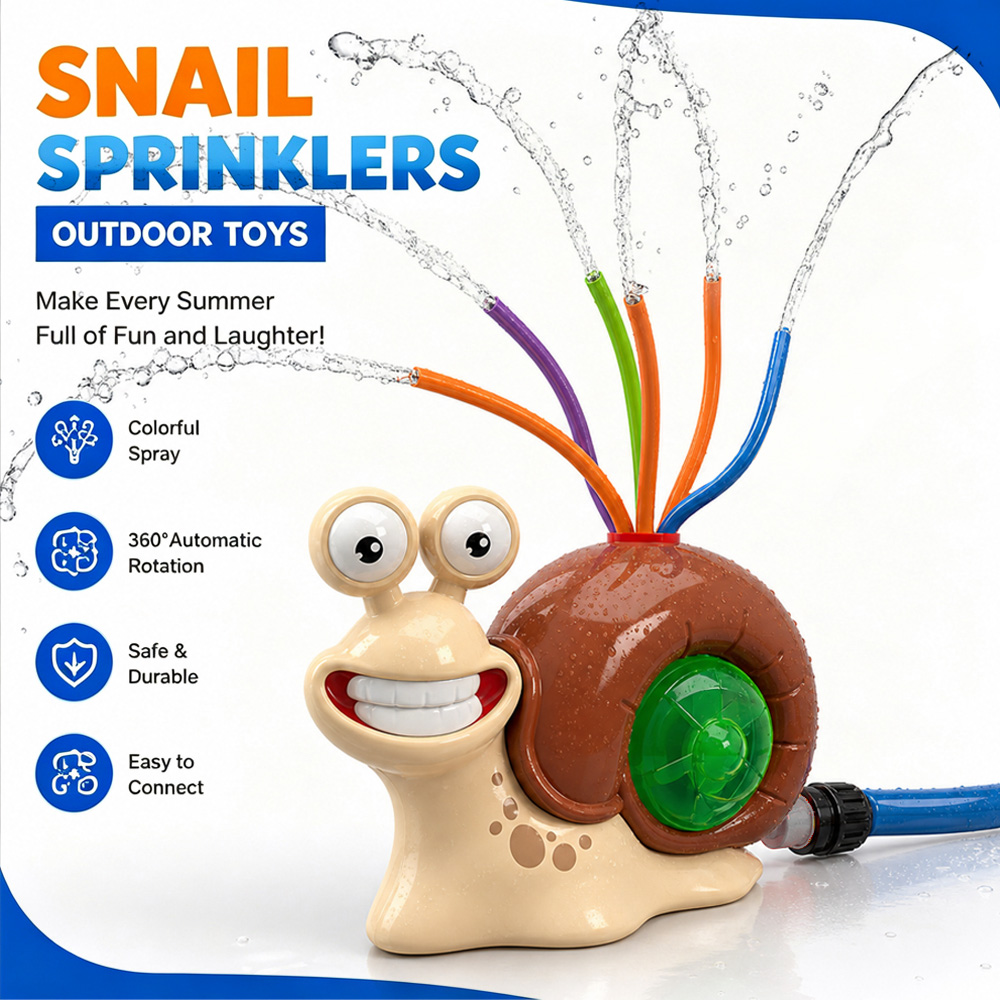 Water Spray Outdoor Toy Snail  - огляд і ціна Kids Yard Toys