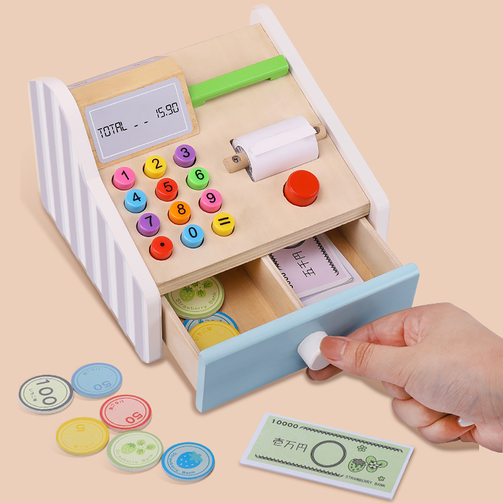Wooden cash register Toys Chil - огляд і ціна Toy Cash Register
